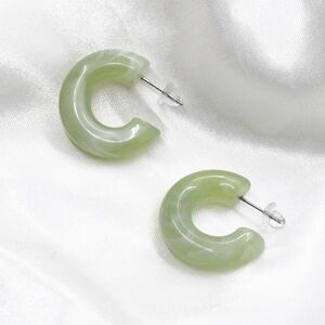 Seafoam Green Acrylic Earrings